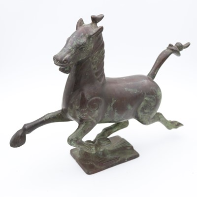 Lot 27 - A reproduction Chinese bronze 'The Flying...