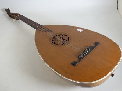 Lot 61 - An Italian mandolin, having a mother of pearl...