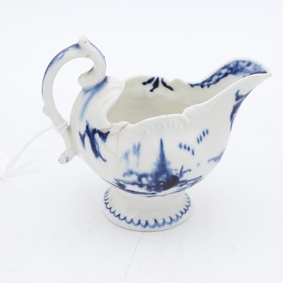 Lot 122 - An 18th century Derby blue and white porcelain...