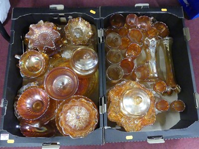 Lot 77 - A collection of carnival glass, mainly...