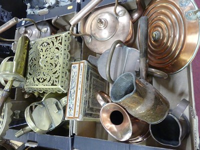 Lot 157 - A collection of metalware, 19th century and...