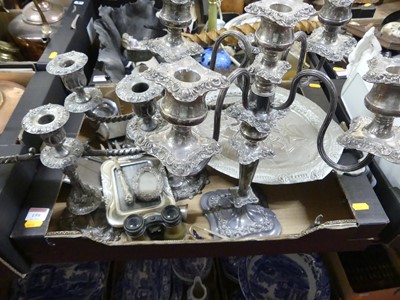 Lot 159 - A collection of silver plated wares, to...