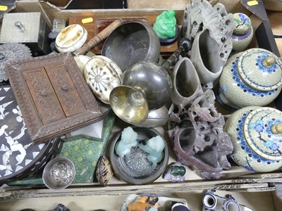 Lot 160 - A collection of oriental items, to include two...