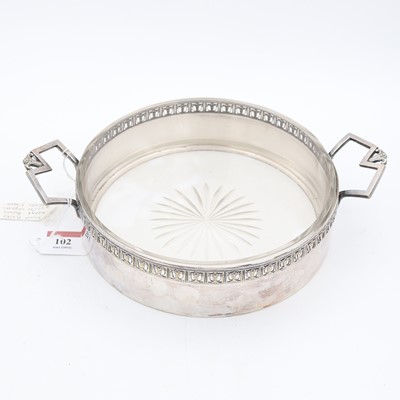 Lot 102 - A WMF Art Nouveau silver-plated dish, with cut...