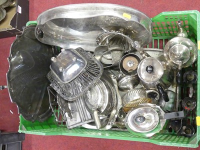 Lot 225 - A collection of silver plated wares, to...