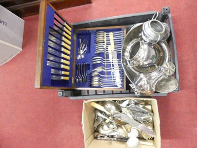 Lot 226 - A collection of silver plated wares, to...