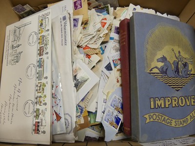 Lot 173 - An Improved postage stamp album, contents to...