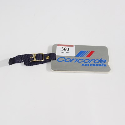Lot 383 - A Concorde for Air France double-sided luggage...